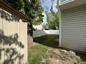 View of yard featuring central AC unit