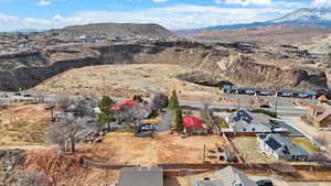 Property view of mountains featuring a residential view