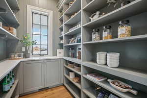 Pantry with visible vents