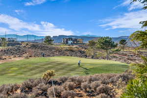 Exterior space with golf course view