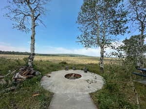 View of patio / terrace featuring a rural view