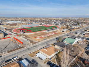 Drone / aerial view with a residential view