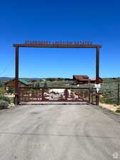 View of street featuring a gate