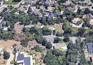 Aerial view featuring a residential view