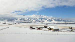 Mountain view with a rural view