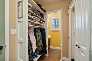 View of spacious closet