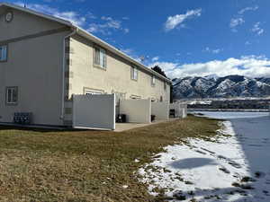 View of back of property and patios