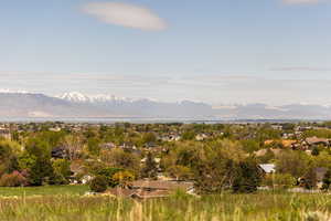 View of landscape featuring a residential view and a mountain view