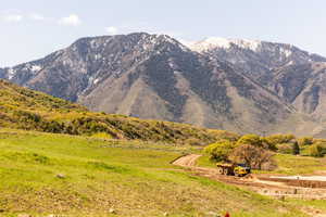 View of mountain feature with a rural view