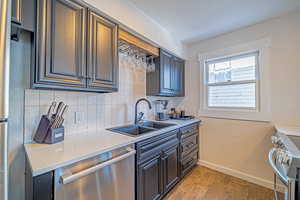 Updated Kitchen with Quartz Countertops.