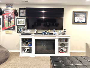 electric fireplace console with tv to be included with sale.