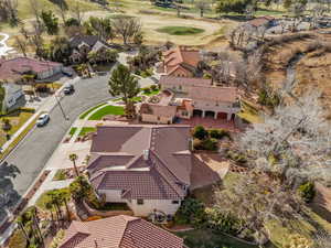 Drone / aerial view with a residential view