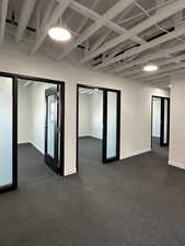 Empty room with baseboards