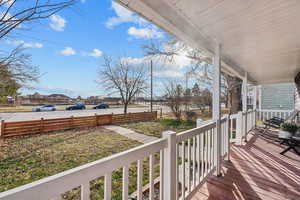 Deck with a porch