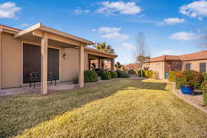 View of yard featuring a patio area