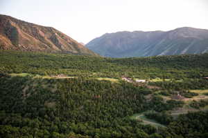 View of mountain feature with a view of trees