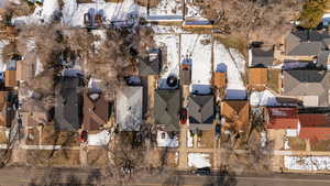 aerial view featuring a residential view