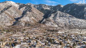 View of mountain  above home