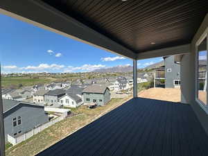 Views to the East on the large back deck.