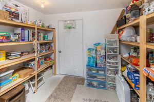 View of storage room