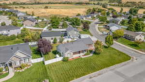 Aerial view featuring a residential view