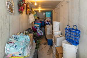 View of storage room