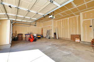 Oversized 3-Car Garage with Man-Door to Backyard