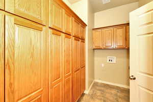 Laundry Room with Built-in Lockers
