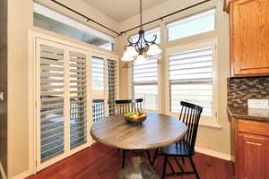 Eat-In Kitchen Area with Valley Views