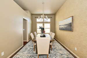 Dining Room with Seagrass Wallpaper