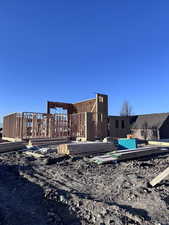View of rear view of property