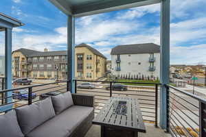 Balcony with outdoor lounge area