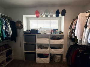 View of spacious closet