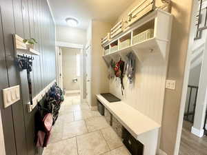 Mudroom with baseboards