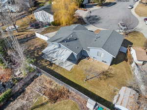 Birds eye view of property