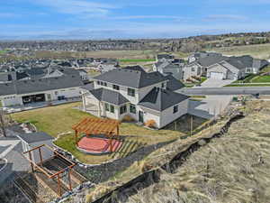 Drone / aerial view with a residential view