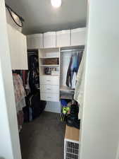 View of spacious closet