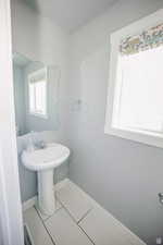 Bathroom with baseboards