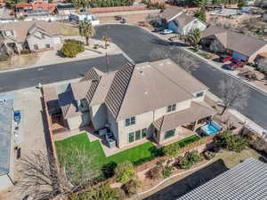 Aerial view featuring a residential view