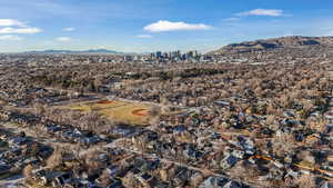 View of mountain feature featuring a view of city