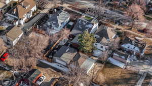 Bird's eye view with a residential view