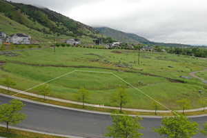 Property view of mountains with a rural view