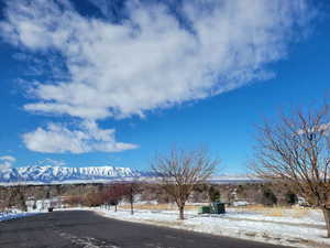 View of road featuring a mountain view