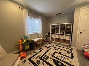 Rec room with baseboards