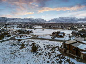 Mountain view with a residential view