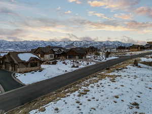 View of mountain feature with a residential view