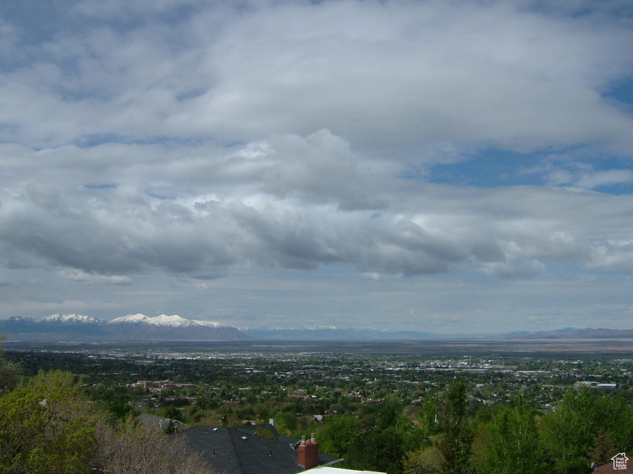 Exterior space featuring a mountain view