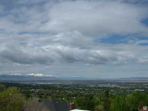 Exterior space featuring a mountain view