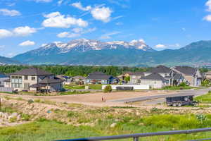 Mountain view with a residential view