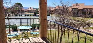 Balcony with a residential view